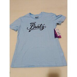 Bratz T Shirt Size Medium Freshwater Blue Junior Size Short Sleeve New With Tags